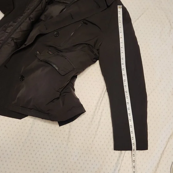 TUMI double zip & double-breasted down parka jacket sz XL